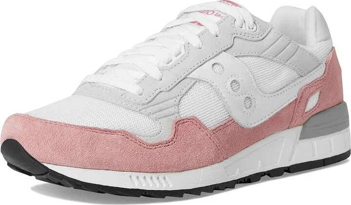 Saucony Originals Shadow 5000 Lace-up Boots White/Salmon : Men's 7 - Women's 8.5 Medium, Suede/Textile - Image 5