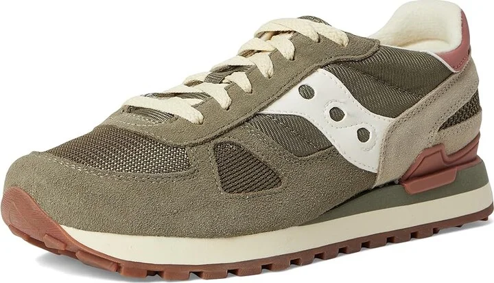 Saucony Originals Shadow Original Classic Shoes Olive/Rust : Men's 3.5 - Women's 5 Medium, Suede/Textile - Image 5