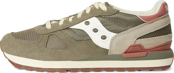 Saucony Originals Shadow Original Classic Shoes Olive/Rust : Men's 3.5 - Women's 5 Medium, Suede/Textile - Image 6