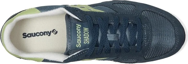 Saucony Originals Shadow Original Men's Classic Shoes Navy/Lime : Men's 6.5 - Women's 8 Medium, Rubber/Suede - Image 2