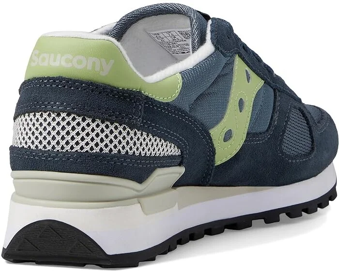 Saucony Originals Shadow Original Men's Classic Shoes Navy/Lime : Men's 6.5 - Women's 8 Medium, Rubber/Suede - Image 4