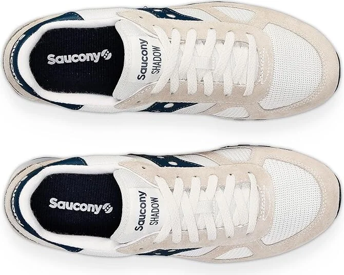 Saucony Originals Shadow Original Men's Classic Shoes White/Navy : Men's 7 - Women's 8.5 Medium, Rubber/Suede - Image 2