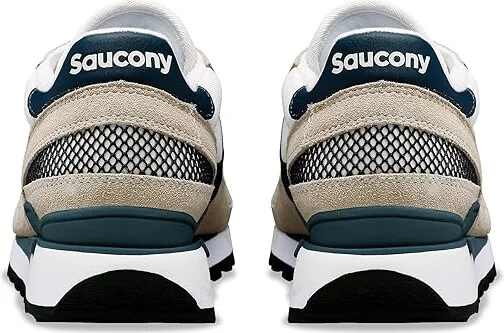 Saucony Originals Shadow Original Men's Classic Shoes White/Navy : Men's 7 - Women's 8.5 Medium, Rubber/Suede - Image 4