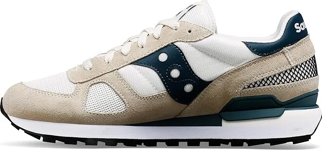 Saucony Originals Shadow Original Men's Classic Shoes White/Navy : Men's 7 - Women's 8.5 Medium, Rubber/Suede - Image 5