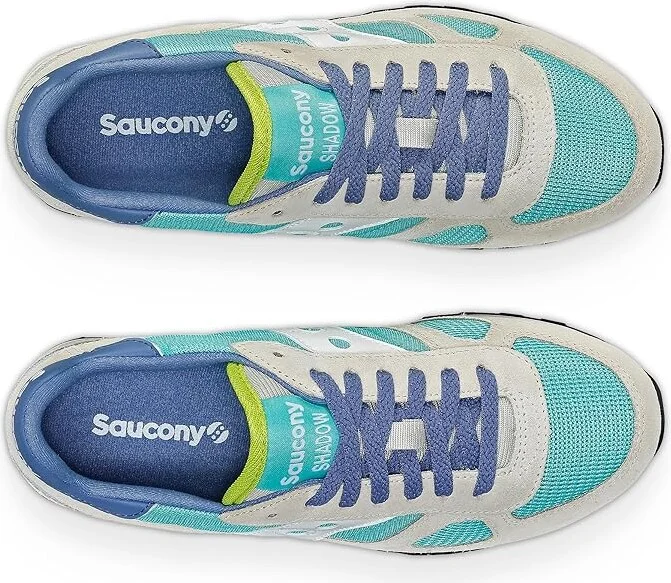 Saucony Originals Shadow Original Women's Classic Shoes Aqua/Sand : 5 B - Medium, Suede/Synthetic/Textile - Image 2