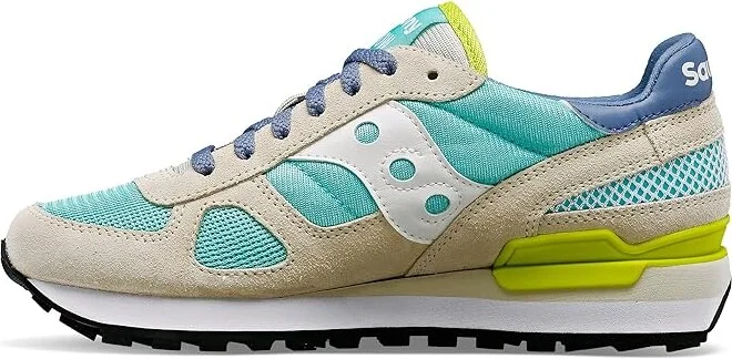 Saucony Originals Shadow Original Women's Classic Shoes Aqua/Sand : 5 B - Medium, Suede/Synthetic/Textile - Image 5