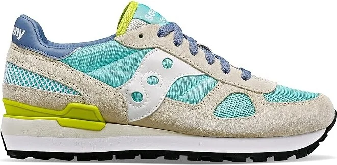 Saucony Originals Shadow Original Women's Classic Shoes Aqua/Sand : 5 B - Medium, Suede/Synthetic/Textile - Image 6