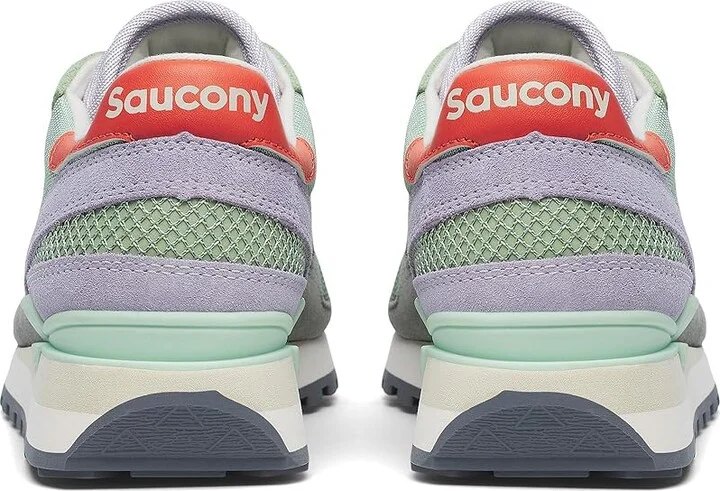 Saucony Originals Shadow Original Women's Classic Shoes Green/Lilac : 5 B - Medium, Suede/Synthetic/Textile - Image 4