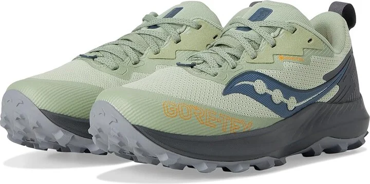 Saucony Peregrine 14 GTX(r) Women's Running Shoes Sage/Carbon : 11.5 B - Medium, Rubber