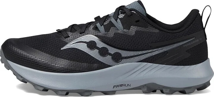 Saucony Peregrine 14 Men's Shoes Black/Carbon : 7 E - Wide, Synthetic - Image 5