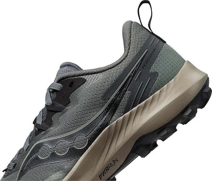 Saucony Peregrine 14 Men's Shoes Bough/Shadow : 7 D - Medium, Synthetic - Image 4