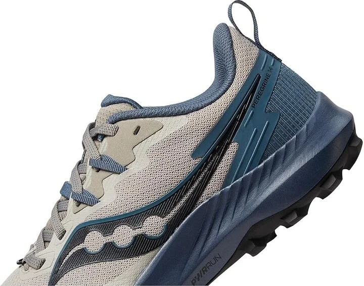 Saucony Peregrine 14 Men's Shoes Dove/Dusk : 7 D - Medium, Synthetic - Image 4