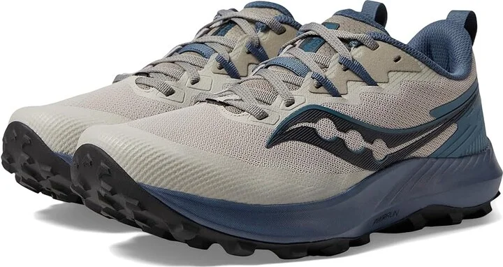 Saucony Peregrine 14 Men's Shoes Dove/Dusk : 7 D - Medium, Synthetic