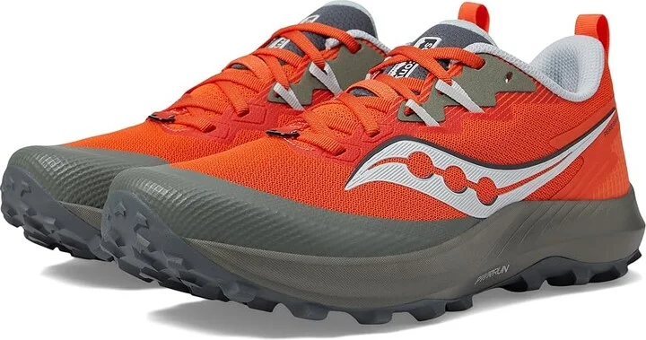 Saucony Peregrine 14 Men's Shoes Pepper/Bough : 8 D - Medium, Synthetic