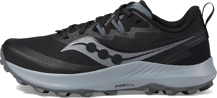 Saucony Peregrine 14 Women's Shoes Black/Carbon : 5.5 D - Wide - Image 5