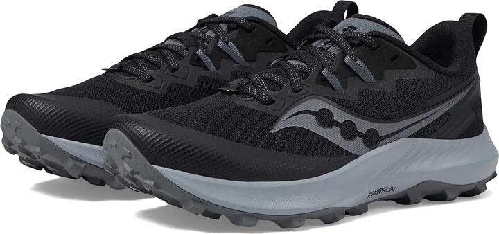 Saucony Peregrine 14 Women's Shoes Black/Carbon : 5.5 D - Wide