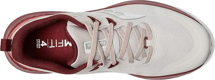 Saucony Peregrine 14 Women's Shoes Dove/Currant : 10.5 B - Medium - Image 2