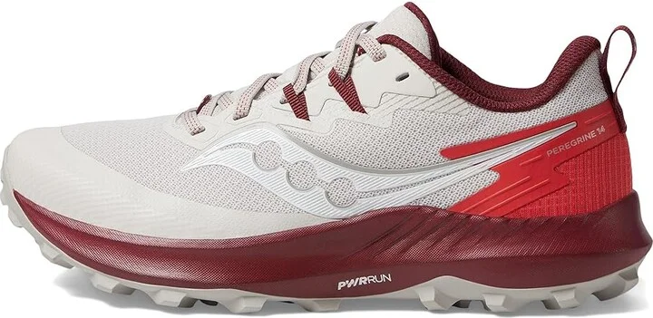 Saucony Peregrine 14 Women's Shoes Dove/Currant : 10.5 B - Medium - Image 5