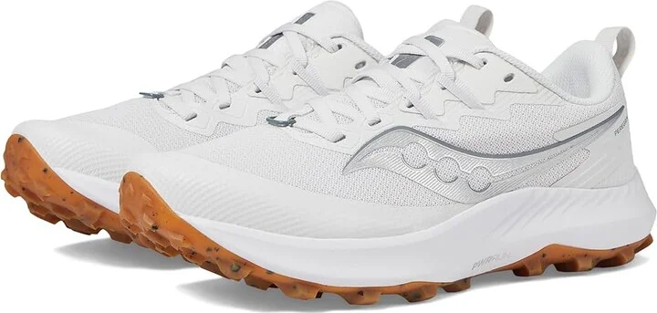 Saucony Peregrine 14 Women's Shoes Fog/Gum : 5 B - Medium