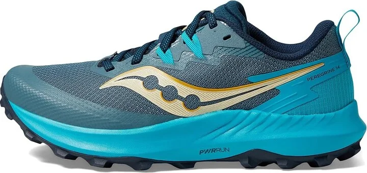 Saucony Peregrine 14 Women's Shoes Mirage/Viziblue : 5.5 B - Medium - Image 5