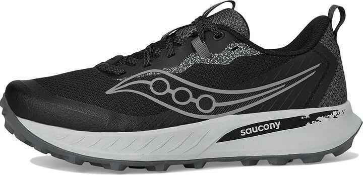 Saucony Peregrine 15 Men's Running Shoes Black/Shadow : 10 D - Medium, Leather - Image 6