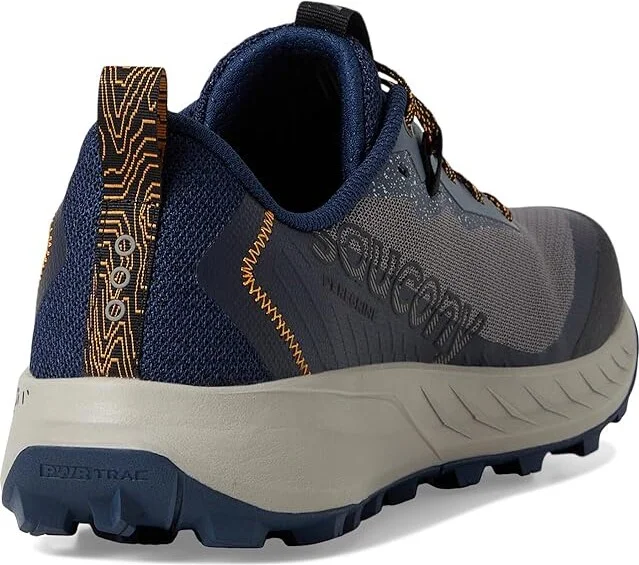 Saucony Peregrine 15 Men's Running Shoes Cinder/Navy : 13 D - Medium, Leather - Image 4