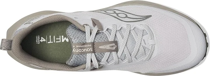 Saucony Peregrine 15 Men's Running Shoes Fog/Ridge : 14 D - Medium, Leather - Image 2