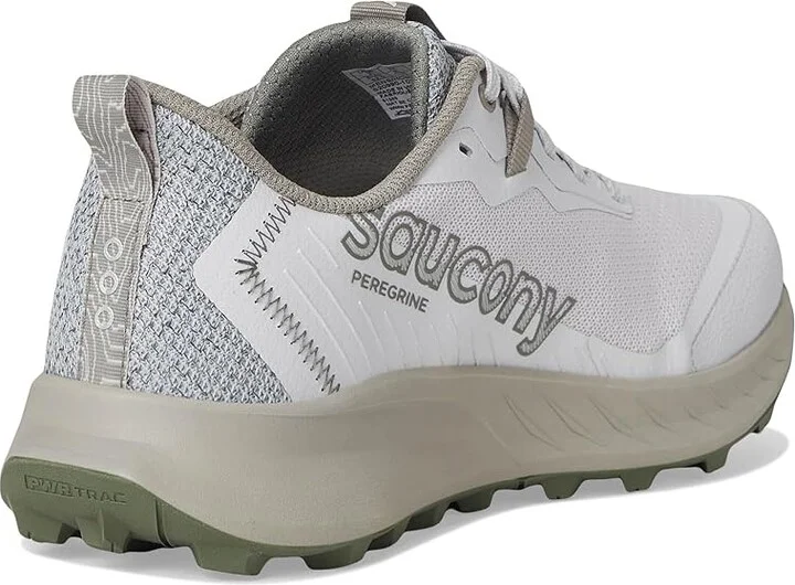 Saucony Peregrine 15 Men's Running Shoes Fog/Ridge : 14 D - Medium, Leather - Image 4
