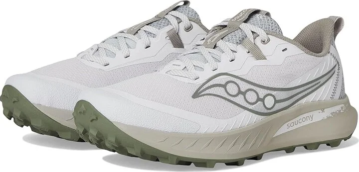 Saucony Peregrine 15 Men's Running Shoes Fog/Ridge : 14 D - Medium, Leather