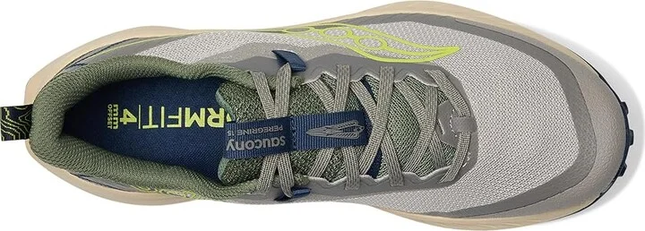 Saucony Peregrine 15 Men's Running Shoes Ridge/Olivine : 11.5 D - Medium, Leather - Image 2