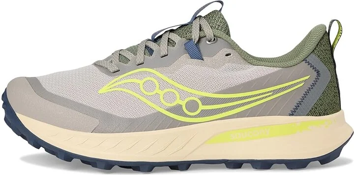Saucony Peregrine 15 Men's Running Shoes Ridge/Olivine : 11.5 D - Medium, Leather - Image 6