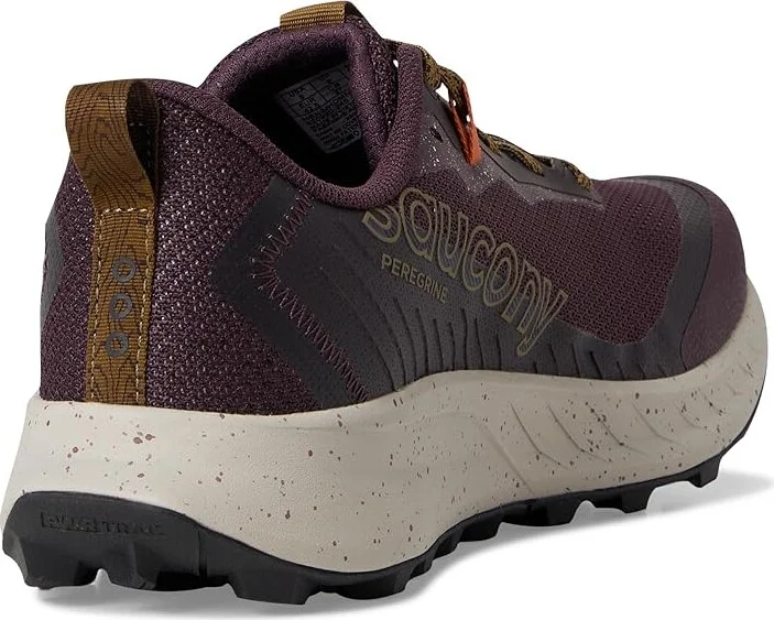 Saucony Peregrine 15 Men's Running Shoes Wine/Kodiak : 12.5 D - Medium, Leather - Image 4