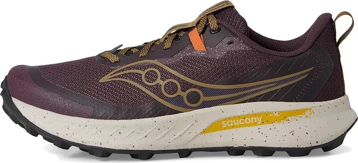 Saucony Peregrine 15 Men's Running Shoes Wine/Kodiak : 12.5 D - Medium, Leather - Image 6