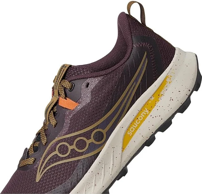 Saucony Peregrine 15 Men's Running Shoes Wine/Kodiak : 12.5 D - Medium, Leather - Image 7