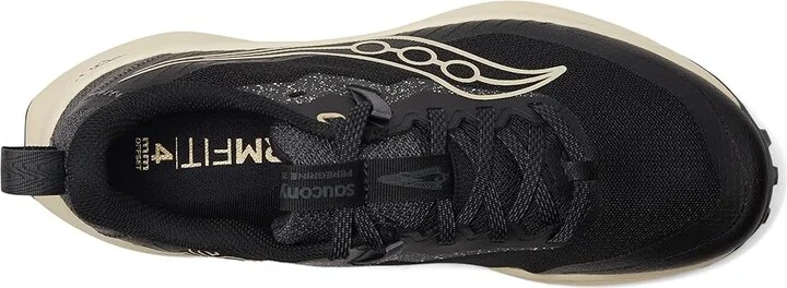 Saucony Peregrine 15 Women's Running Shoes Black/Pearl : 11.5 D - Wide, Leather - Image 2