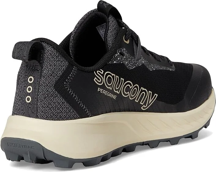 Saucony Peregrine 15 Women's Running Shoes Black/Pearl : 11.5 D - Wide, Leather - Image 4