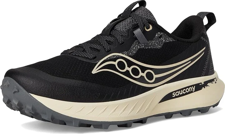 Saucony Peregrine 15 Women's Running Shoes Black/Pearl : 11.5 D - Wide, Leather - Image 5
