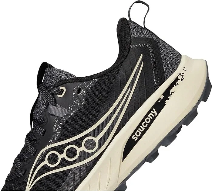 Saucony Peregrine 15 Women's Running Shoes Black/Pearl : 11.5 D - Wide, Leather - Image 7