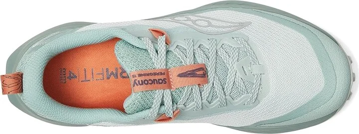Saucony Peregrine 15 Women's Running Shoes Mist/Aloe : 9 B - Medium, Leather - Image 2