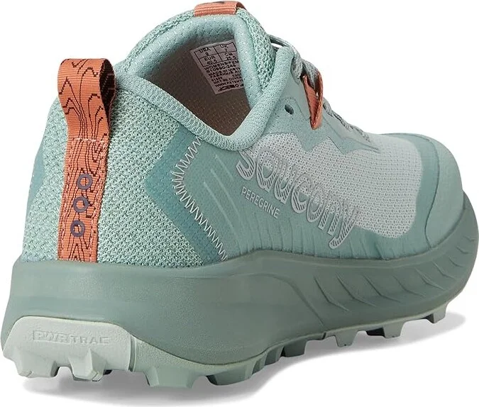 Saucony Peregrine 15 Women's Running Shoes Mist/Aloe : 9 B - Medium, Leather - Image 4