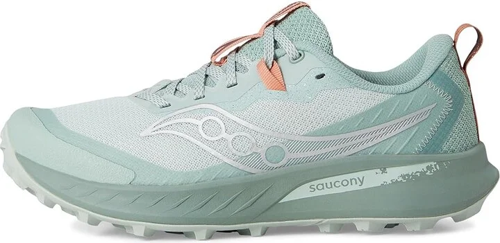 Saucony Peregrine 15 Women's Running Shoes Mist/Aloe : 9 B - Medium, Leather - Image 6