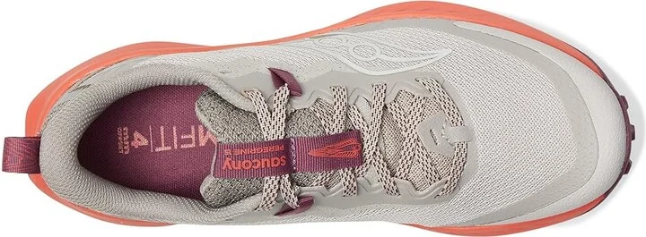 Saucony Peregrine 15 Women's Running Shoes Oat/Salmon : 6 B - Medium, Leather - Image 2