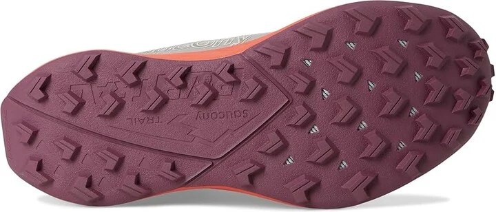Saucony Peregrine 15 Women's Running Shoes Oat/Salmon : 6 B - Medium, Leather - Image 3