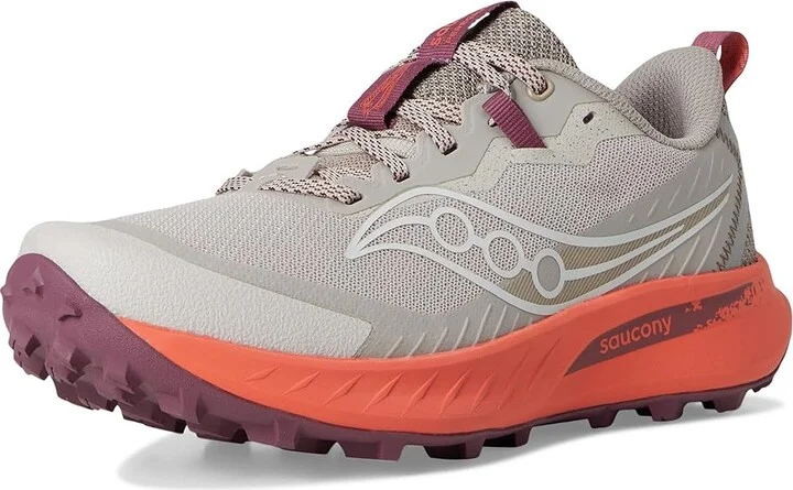 Saucony Peregrine 15 Women's Running Shoes Oat/Salmon : 6 B - Medium, Leather - Image 5
