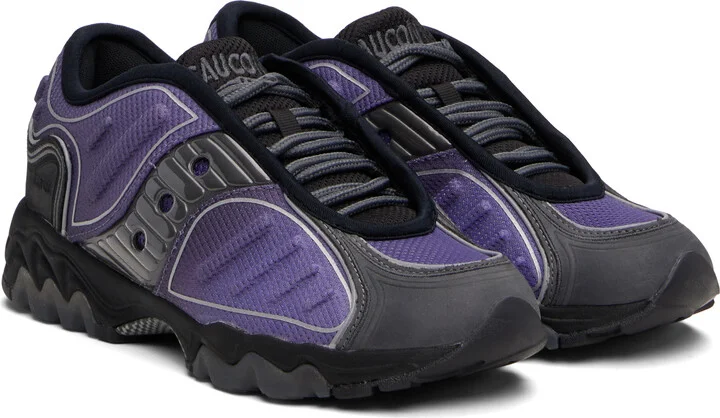 Saucony Purple & Black Matrix Fade Sneakers - Image 4