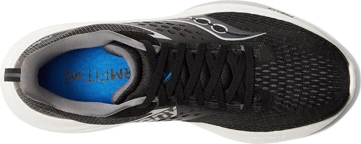 Saucony Ride 17 Women's Shoes Black/White 1 : 5 B - Medium, Synthetic - Image 2