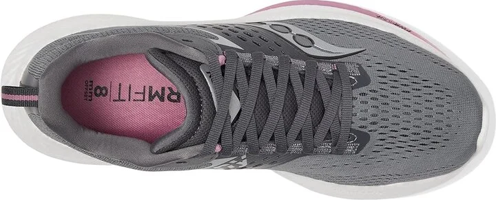 Saucony Ride 17 Women's Shoes Cinder/Orchid : 5 B - Medium, Synthetic - Image 2