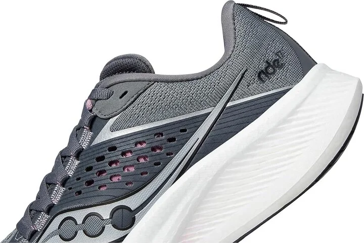 Saucony Ride 17 Women's Shoes Cinder/Orchid : 5 B - Medium, Synthetic - Image 4