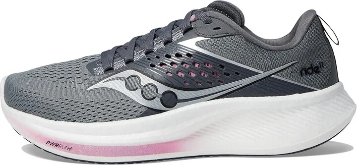 Saucony Ride 17 Women's Shoes Cinder/Orchid : 5 B - Medium, Synthetic - Image 6