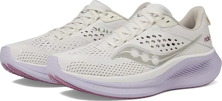 Saucony Ride 17 Women's Shoes Moon/Viola : 5 B - Medium, Synthetic